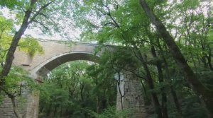 Немецкий мост в Ставрополе 2,7к 60fps. Мамайский лес. Старые постройки. Вековой мост.