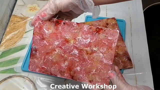 Яркая обложка с птичками КОЛИБРИ из эпоксидной смолы блокнот своими руками