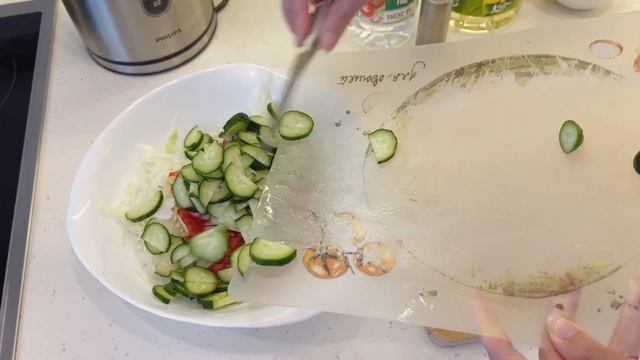 Весенний салат с маринадом