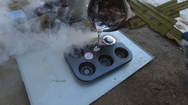 Плавлю Алюминий В Самодельной Печи. АСМР. смотреть онлайн