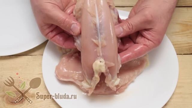 Куриное филе отделяем быстро и без ножа. Как отделить куриное филе от кости