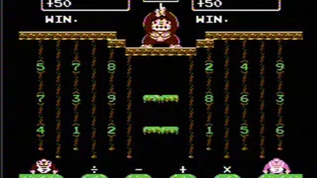 Donkey Kong Jr Math NES Gameplay смотреть онлайн