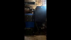 Видеоотчет об эксплуатации автоматического угольного котла 12 кВт