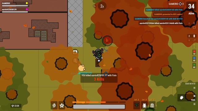 WOODS KING Vs BASIC SURVIVR! | Surviv.io