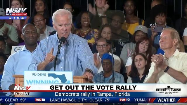"IT'S TIME!" Joe Biden ERUPTS For Florida Governor Candidate Andrew Gillum смотреть онлайн