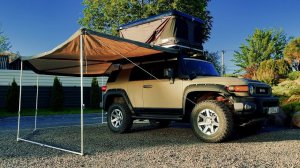 "Не нужен нам берег Турецкий!" В отпуск на TOYOTA FJ CRUSER / Установка палатки и маркизы на крышу.