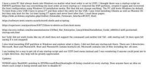 Startup issues possibly startup.nsh in EFI shell