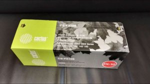 Распаковка картридж Cactus CS-FX10S. Совместим с устройствами Canon.