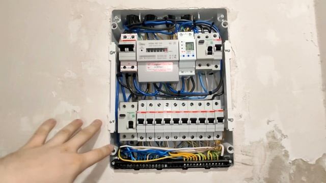 Встраиваемый щит Tekfor 24 модуля. Для двухкомнатной квартиры. Как собрал.