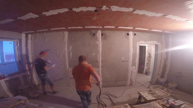 Штукатурка по маякам г. Сызрань смотреть онлайн