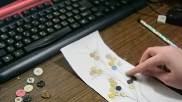 Деревце из пуговиц смотреть онлайн