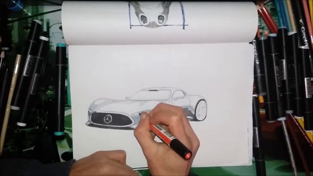 DESSIN-Mercedes AMG vision GT-Justice League смотреть онлайн