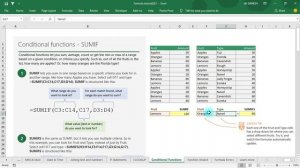 Conditional Function in Excel 2016 - Formula tutorial Ep.9