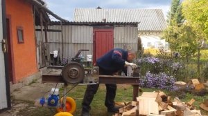 Реечный дровокол самодельный