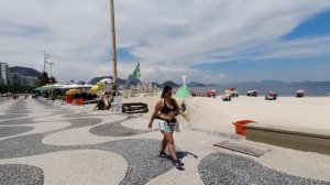 Пляж Копакабана. Отдых в Рио де Жанейро, Бразилия. Copacabana.