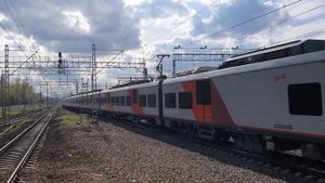 Ласточка Москва-Нижний Новгород ЭС1П-036 поезд №732 | Кусково