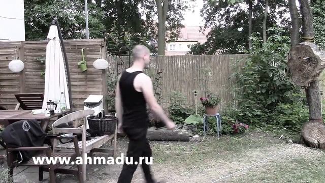 Безоборотное метание ножа. Школа Наиля Ахмаду. Дистанционный ученик смотреть онлайн