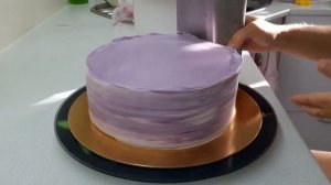Торт фиолетовый мрамор ?