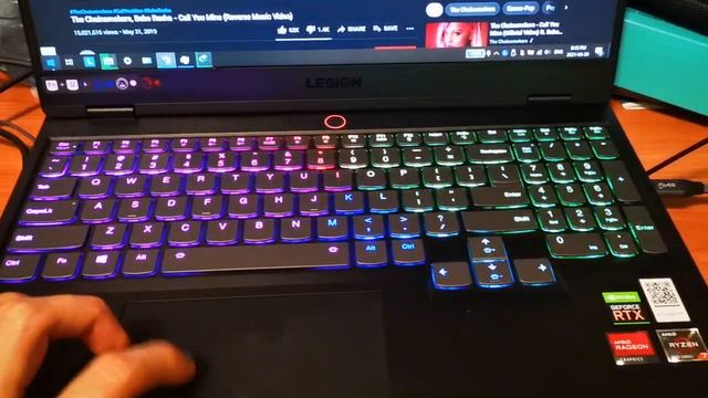 Lenovo Legion Slim 7 Gen 6 Corsair iCUE RGB keyboard смотреть онлайн