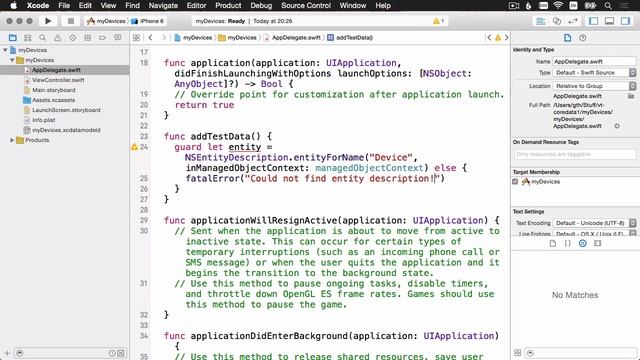 Getting Started - Beginning Core Data - raywenderlich.com