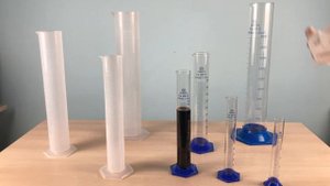 Мерные цилиндры на пластиковом основании и из полипропилена 5drops