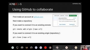 Workshop: Intro to Git and the Command Line  -  ACM@UC General Body Meeting 2 2020-21