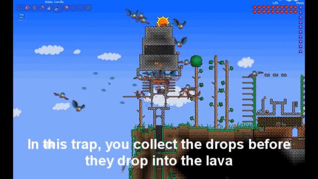 Terraria - Harpy Mob Trap (1.0.5) смотреть онлайн