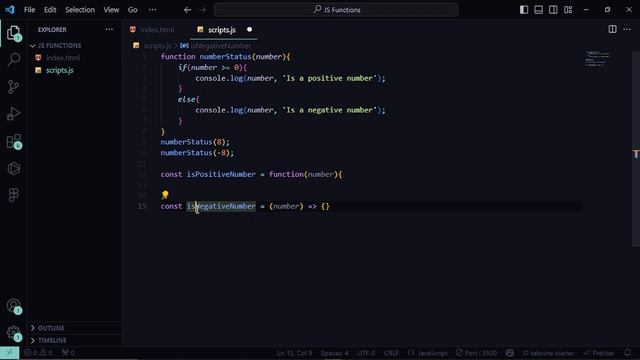 JavaScript Functions (Arrow Function)
