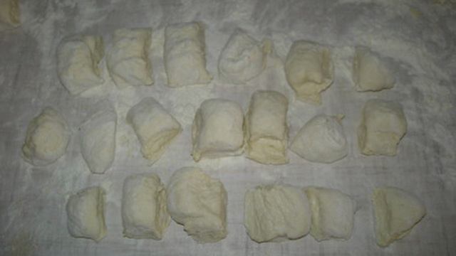 Галушки на кефире