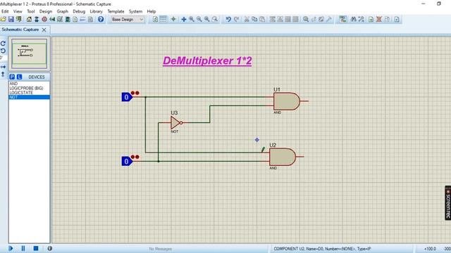 DLD LAB 7 #DeMultiplexer 1*2 #Proteus Simulation #Kanwal's official смотреть онлайн