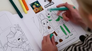 Учимся с Лунтиком - Учимся с ЛУНТИКОМ - Пчеленок с Кузей. Раскраска для детей 2017