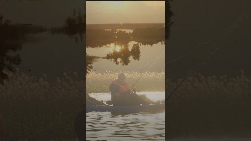 Sunset kayaking and fishing. Tequila GTX modular kayak