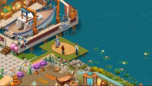 HomeScapes Дворецкий #352 (уровни 2549-2558) Сплетни миссис Брум и Строительство причала