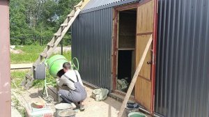 Утепление потолка в бане опилкобетоном