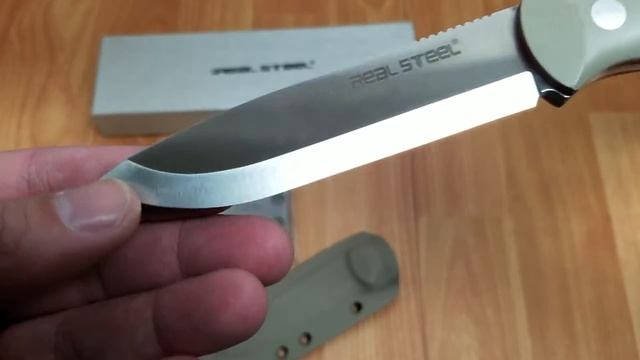REAL STEEL BUSHCRAFT II COYOTE G10 SCANDI GRIND D2 TOOL STEEL FIXED KNIFE 3712 смотреть онлайн