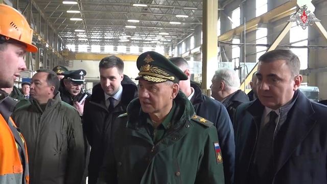 Министр обороны РФ генерал армии Сергей Шойгу проверил ход выполнения гособоронзаказа в Туле