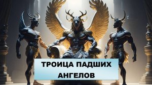 Троица падших ангелов... люцифер, помазанный херувим, змей из Эдема