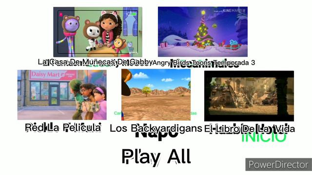 La Casa De Muñecas De Gabby - Angry Birds Toons T3 - El Libro De La Vida 5 En 1 DVD Menu Pirata