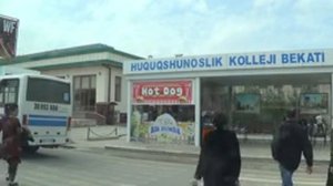 Самарканд  Трамвай номер 1  Самарканд из окна трамвая