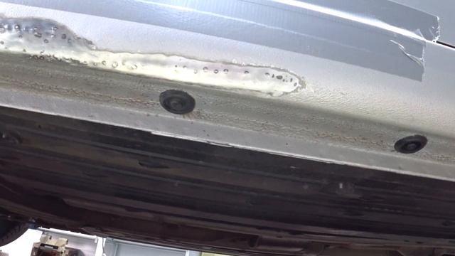 Рихтовка порога на стапеле. Нанесение антигравия. смотреть онлайн