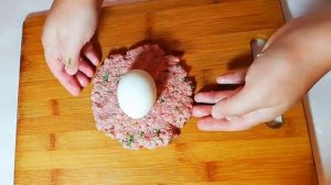 КОТЛЕТЫ С ЯЙЦОМ внутри. Котлет. Жұмыртқа. КАЗАКША РЕЦЕПТ. Жумыртка. Ужин. Обед.