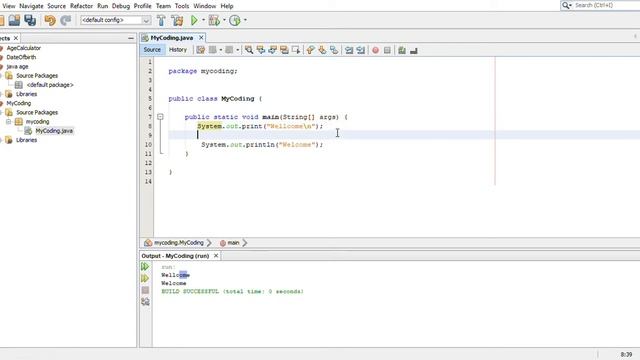 How to write your first program in java with NetBeans IDE смотреть онлайн