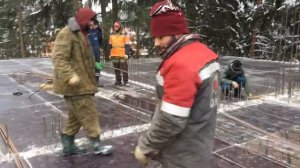 Монтаж опалубки перекрытия