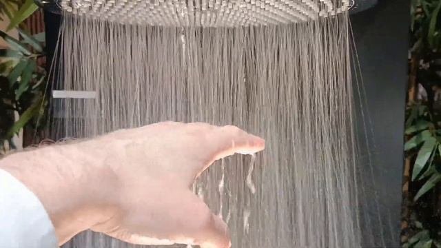 Testing HANSGROHE AXOR Shower 26035000 Axor PowderRain 1jet Head Shower Верхній душ-350 Raindance