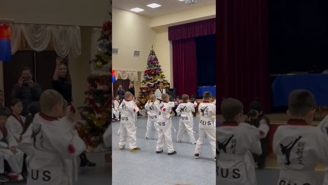 Аттестация детей на пояса тхэквондо wtf #taekwondo