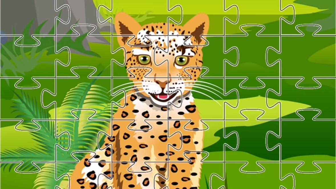 Пазл про Леопарда - Пазл 36 элементов