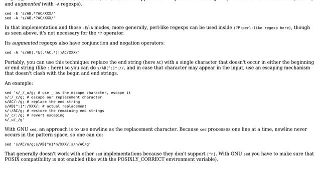 Unix & Linux: Non-greedy match with SED regex (emulate perl's .\*?) (6 Solutions!!) смотреть онлайн