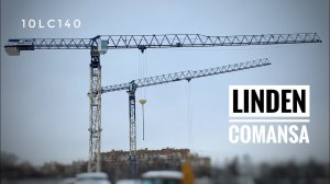 Зима. Башенные краны Linden Comansa | Tower crane in Moscow