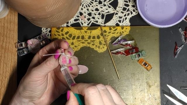 Изготовление кукольной обуви, процесс   часть 2