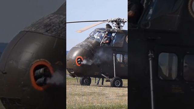 ☝️запуск?двигателя?вертолёта Sikorsky S-58?